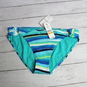 NWT!! Tommy Bahama Bikini BOTTOMS Size S "Winding Wave Side Twist"              